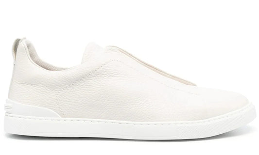 Zegna Triple Stich leather sneakers 'White'