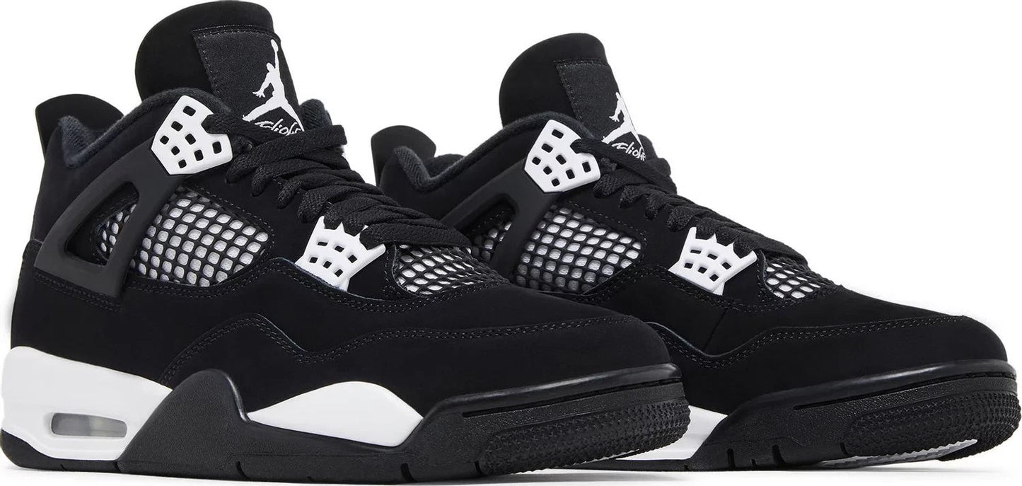 Nike Air Jordan 4 Retro Black White Thunder | FQ8138-001