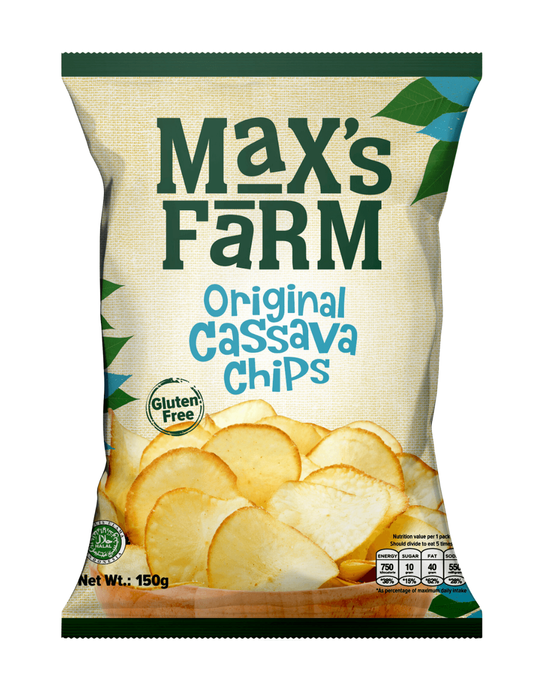 Max's Farm Cassava Chips Original (1 Carton)