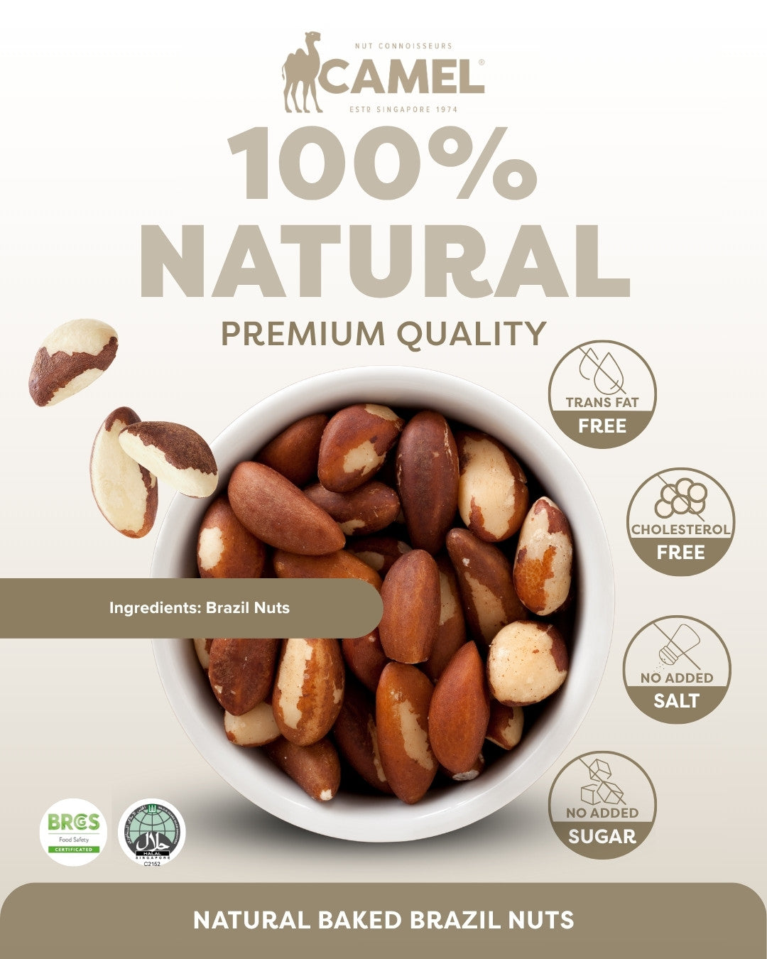 Natural Baked Brazil Nuts 1kg