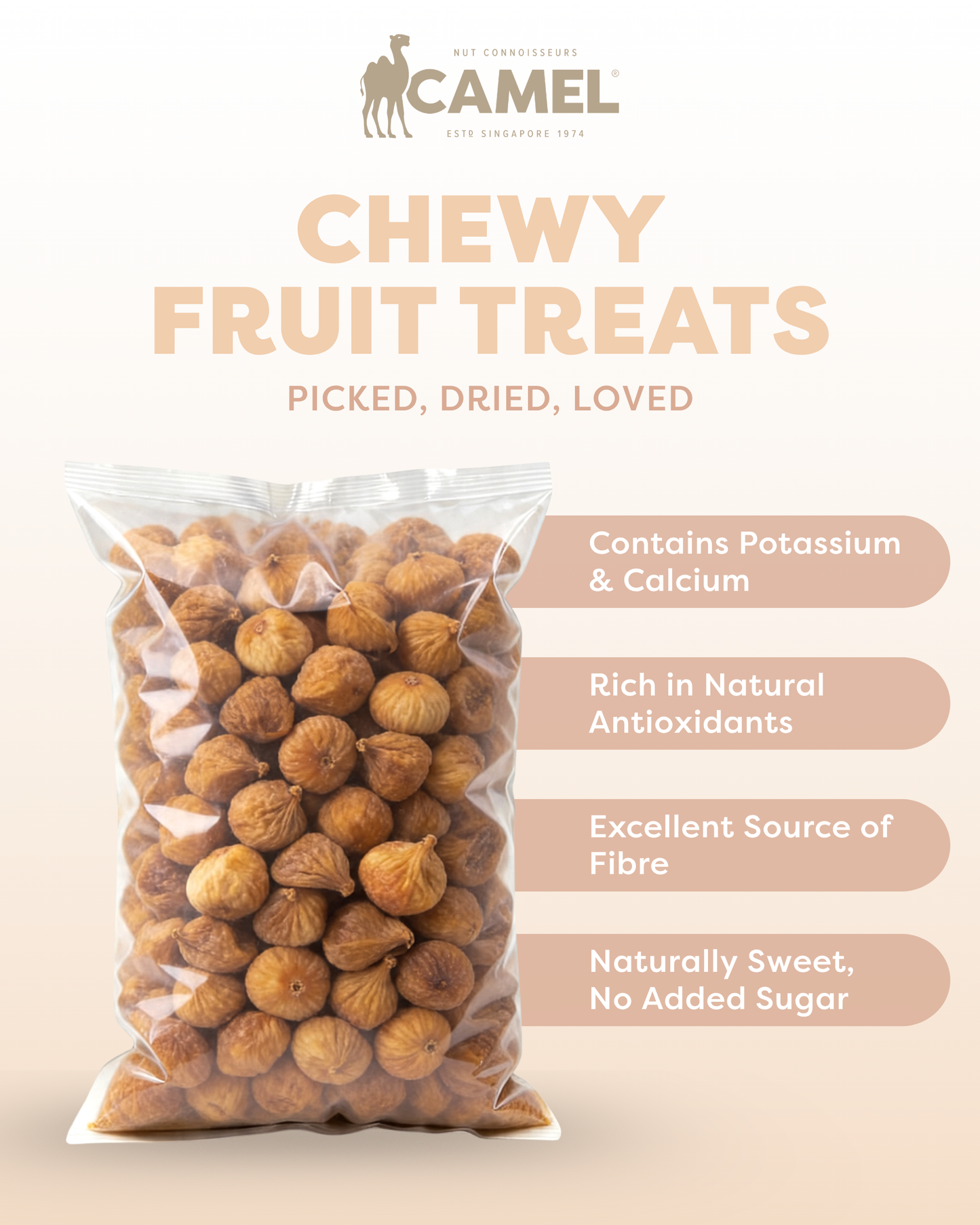 Natural Dried Whole Figs 1kg