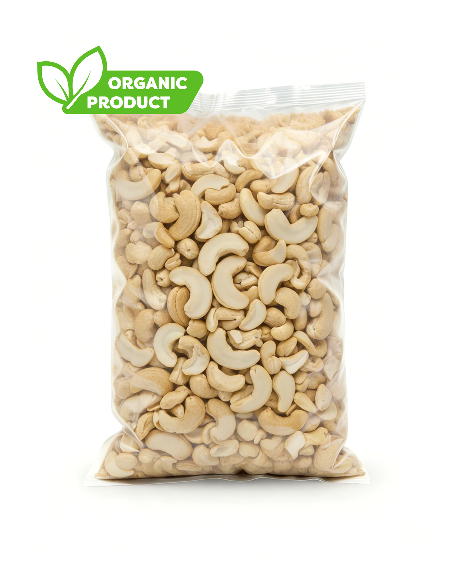 Organic Raw Cashews OWS Splits 1kg