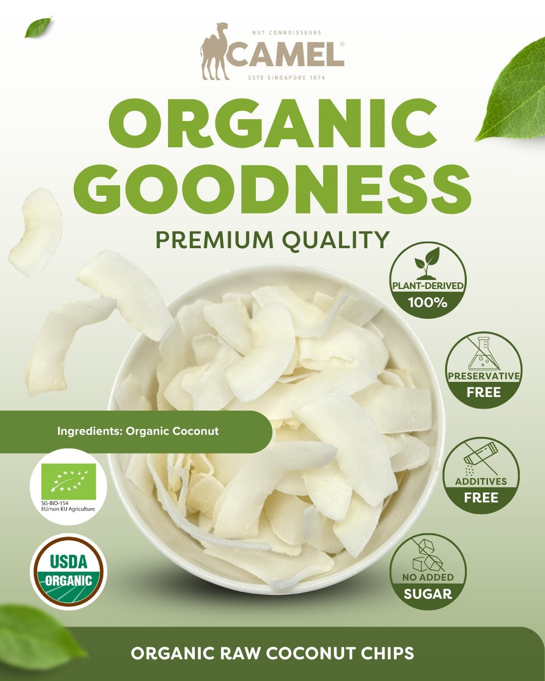 Organic Raw Coconut Chips 1kg