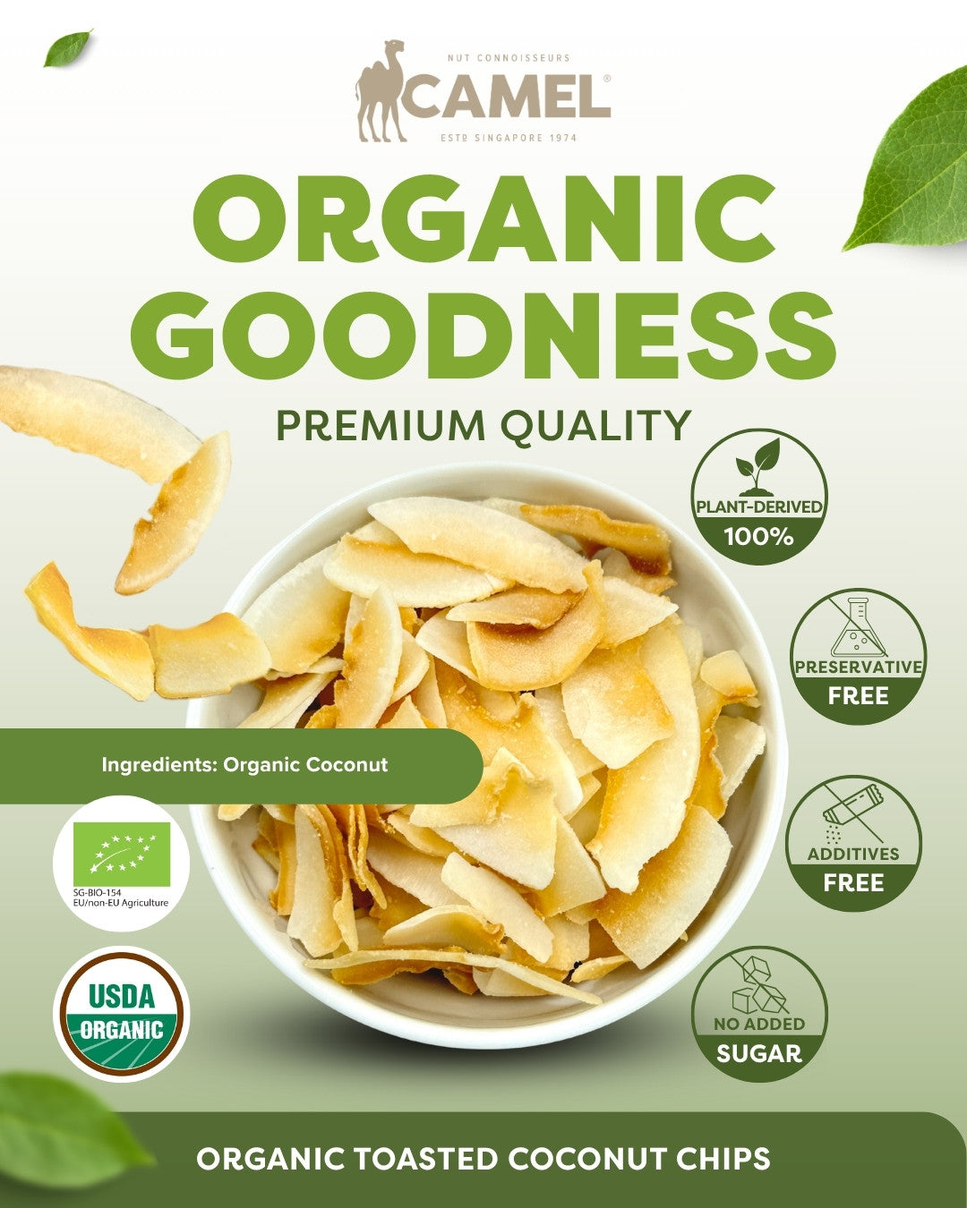 Organic Toasted Coconut Chips 1kg