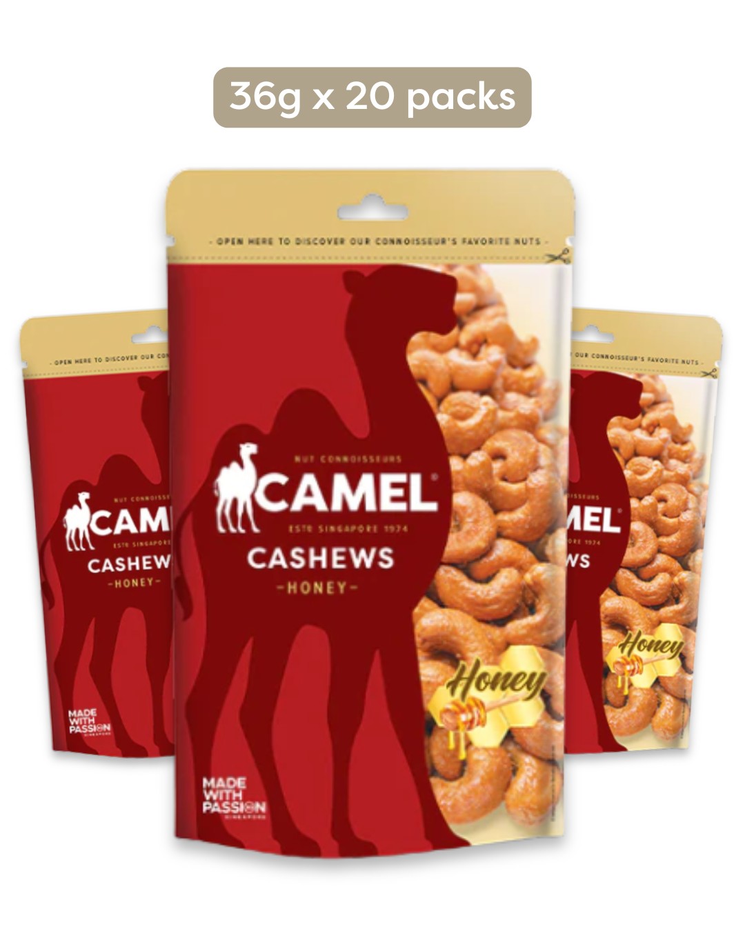 Honey Cashews 36g Mini Pack