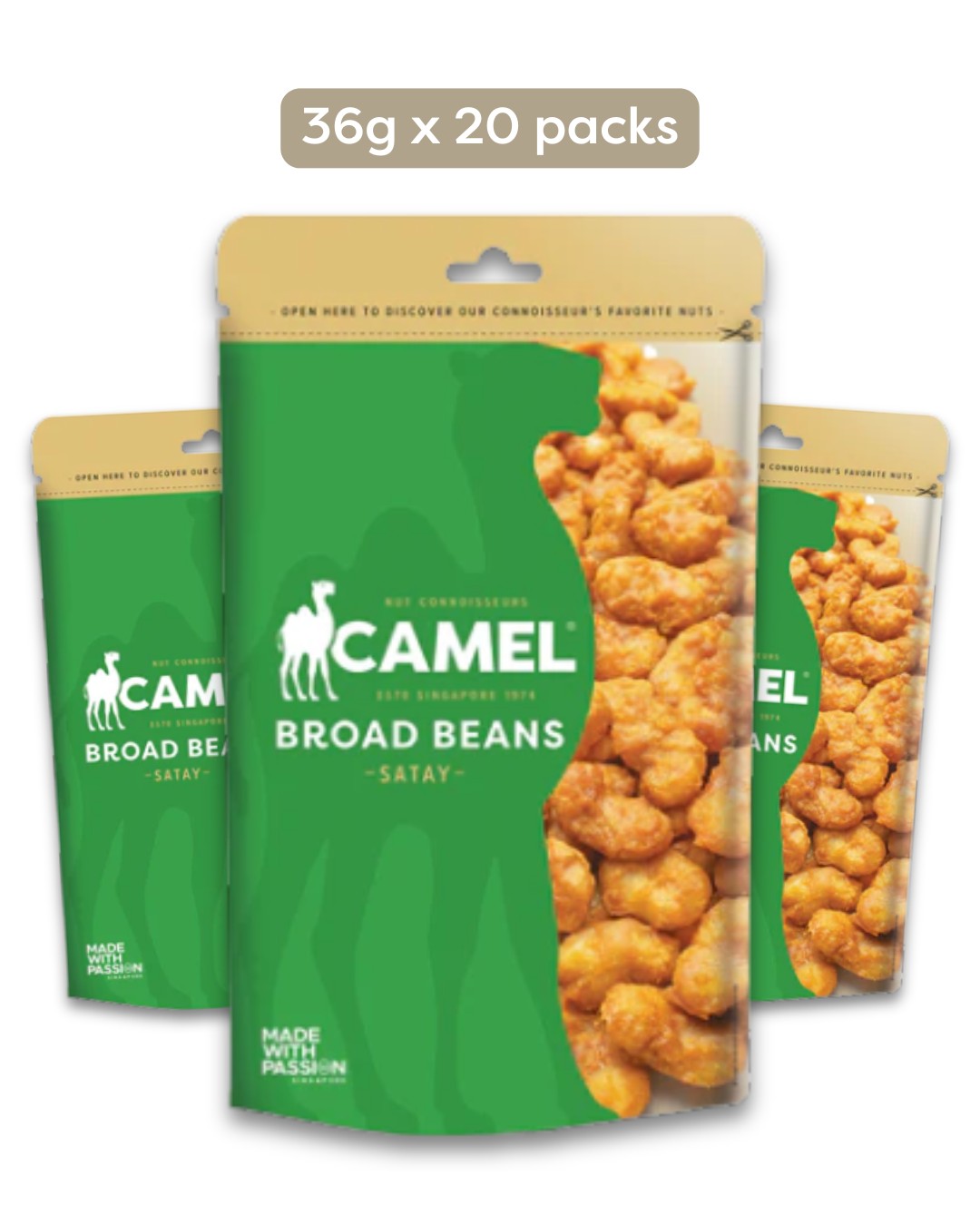 Satay Broad Beans 36g Mini Pack